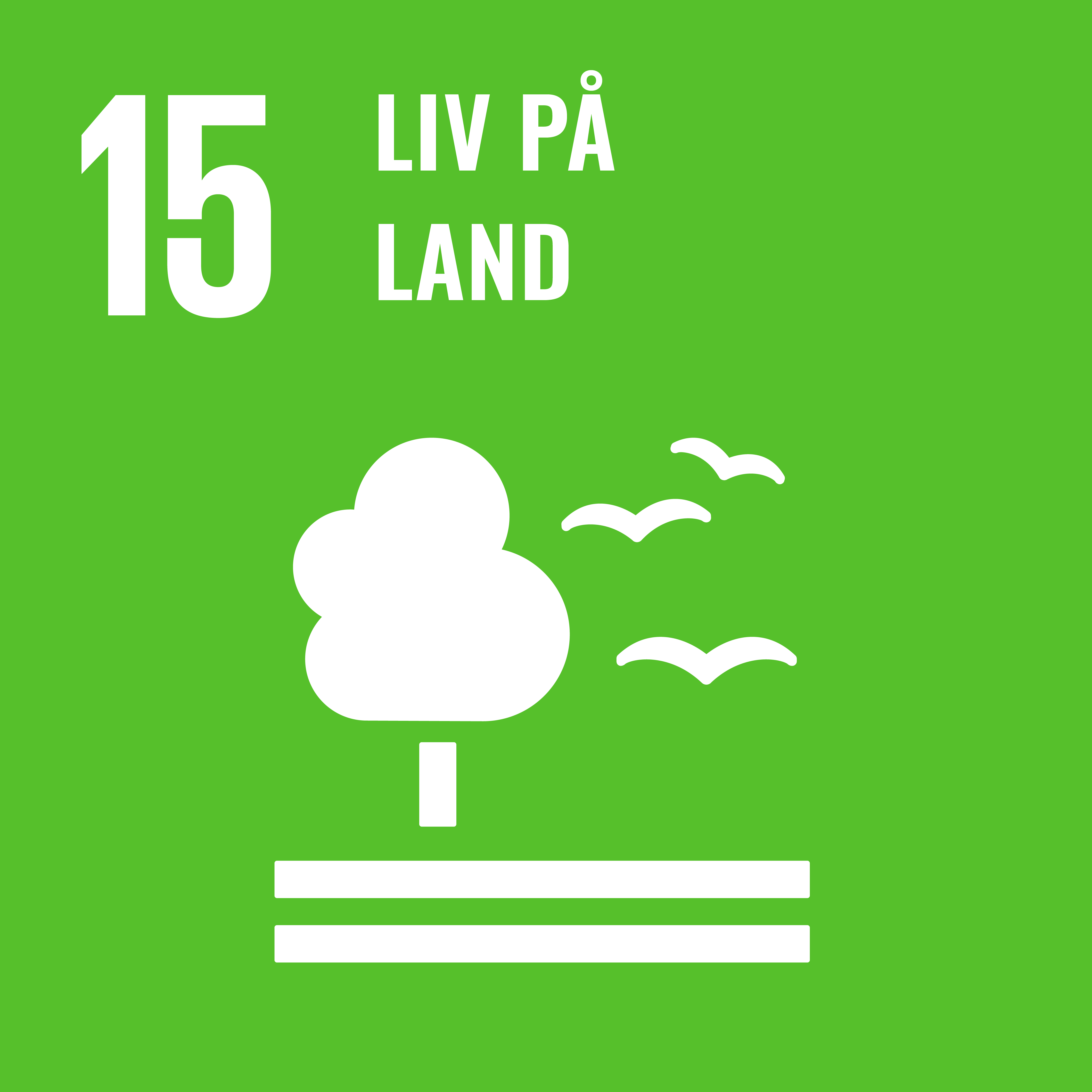 Logo for bærekraftsmål 15